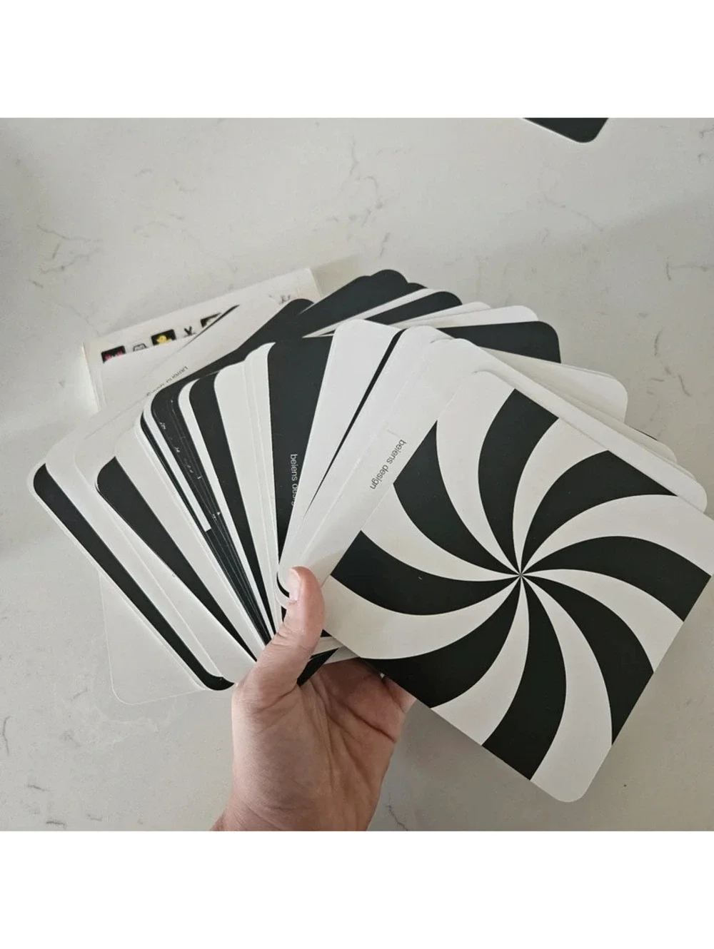 Beiens Baby Visual Stimulus Cards 55 Card Lot High Contrast 3 Sets